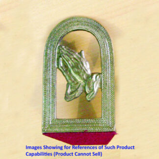 Brass Praying hands bookend #8544