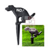 No Dog Pooping Cast Iron Yard Sign, Grass Lawn Garden Decoration, Cast Iron No Pooping Dog Signs, Black Finish 325x215mm #523 - Image 5