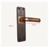 Iron Mortice KY Door Handle On Plate 200mm #8651 - Image 4