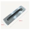 Recessed Brass Finger Pulls Sliding Door Handles Furniture Handles Kitchen Hardware for Cabinets Pull Handles 140mm #8574 - Image 2