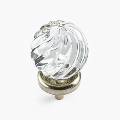 Glass Twist Door Knobs 52mm #8641 (Set of 6 Pcs)