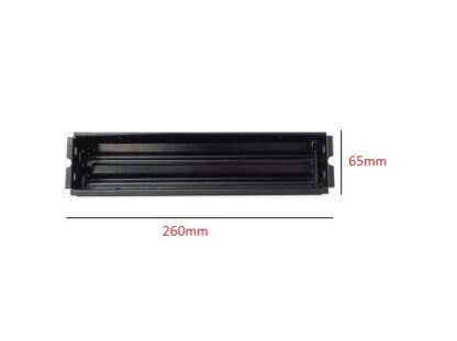 Sheet Iron Wall Vent Grill - Metal Ventilation Grilles - Air Vent Covers for Walls 260mm #8655 Black Powder Coated Finish - Image 3