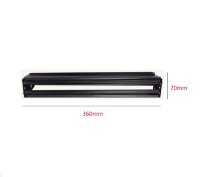 Sheet Iron Wall Vent Grill - Metal Ventilation Grilles - Air Vent Covers for Walls 360mm #8658 Black Powder Coated Finish - Image 3