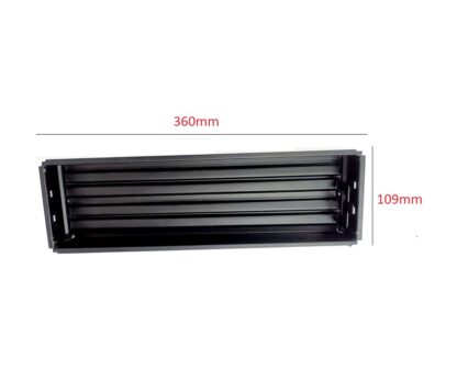 Sheet Iron Wall Vent Grill - Metal Ventilation Grilles - Air Vent Covers for Walls 360mm #8659 Black Powder Coated Finish - Image 3