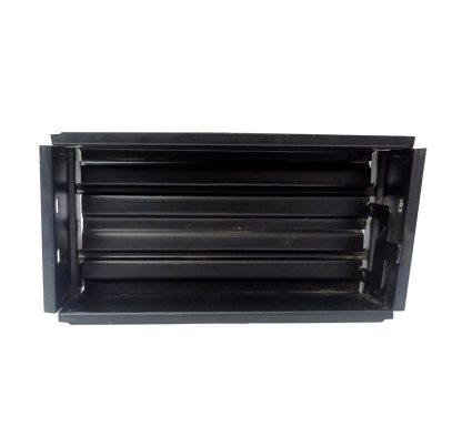 Sheet Iron Wall Vent Grill - Metal Ventilation Grilles - Air Vent Covers for Walls 210mm #8661 Black Powder Coated Finish - Image 2