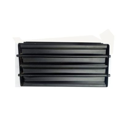Sheet Iron Wall Vent Grill - Metal Ventilation Grilles - Air Vent Covers for Walls 210mm #8661 Black Powder Coated Finish - Image 4