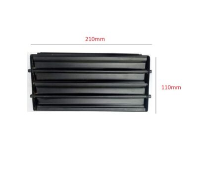 Sheet Iron Wall Vent Grill - Metal Ventilation Grilles - Air Vent Covers for Walls 210mm #8661 Black Powder Coated Finish - Image 3
