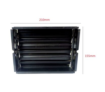 Sheet Iron Wall Vent Grill - Metal Ventilation Grilles - Air Vent Covers for Walls Black Powder Coated Finish 210mm #8663 - Image 3