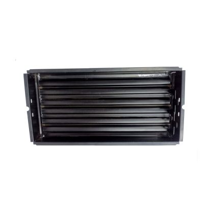 Sheet Iron Wall Vent Grill - Metal Ventilation Grilles - Air Vent Covers for Walls 315mm #8664 Black Powder Coated Finish