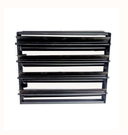 Sheet Iron Wall Vent Grill - Metal Ventilation Grilles - Air Vent Covers for Walls  260mm #8665 Black Powder Coated Finish - Image 2