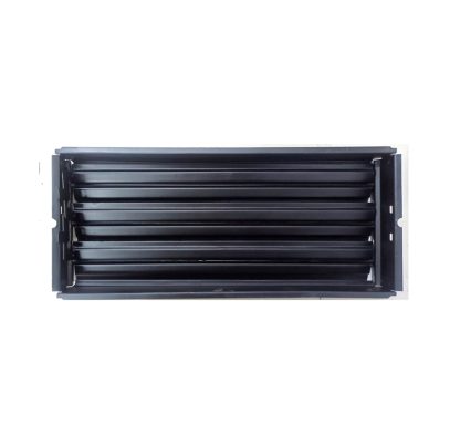 Sheet Iron Wall Vent Grill - Metal Ventilation Grilles - Air Vent Covers for Walls 355mm #8672 Black Powder Coated Finish