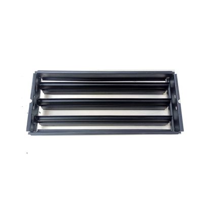 Sheet Iron Wall Vent Grill - Metal Ventilation Grilles - Air Vent Covers for Walls 355mm #8672 Black Powder Coated Finish - Image 4
