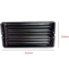 Sheet Iron Wall Vent Grill - Metal Ventilation Grilles - Air Vent Covers for Walls 315mm #8664 Black Powder Coated Finish - Image 3
