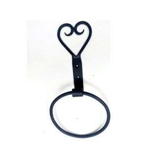 Hand Forged Iron Towel Ring 290mm #8689