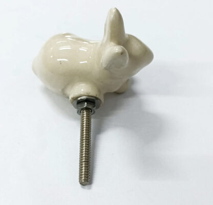Ceramic Cabinet knob Rabbit 45mm #8798 (Set of 6 Pcs) - Image 3