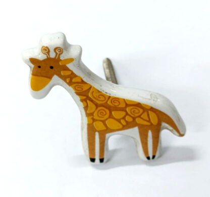 Ceramic Cabinet knob Giraffe 55mm #8805 (Set of 6 Pcs)