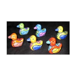 Duck Animal Incense Holder - Ceramic Incense Stick Burner Porcelain Miniature Handmade Animals Decorative Figurine Cute Mini Colorful Decor Gifts Ceramic ducks are a colourful holder for incense sticks One set consists of 6 ducks hand-painted ducks with hole for incense sticks # 9117