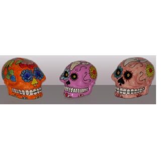 Ceramic Sugar skulls, which are a traditional decoration for the Dia de los Muertos (Day of the Dead) celebration Unlike the skulls associated with Halloween #9133