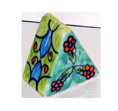 Triangle Napkin Holder, Porcelain, Multi-Coloures Ceramic Napkin Holder for Table, Dinner Napkin Holder for Square Paper, Salt Bottle, Pepper Shakers, for Kitchen Cocktail Bar Dinning Counter top  #9085