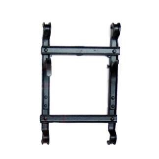 Hand Forged Iron Towel Holder Wrought Iron Handmade Wall Mounted Hand Towel Holder Blacksmith Wall Mounted Towel Rack Heavy Duty 330mm #2678