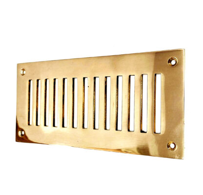 Brass Metal Adjustable Sliding Air Vent Brick Hit Grille 225mm #6271