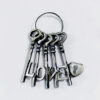 Cast Iron Love Keys Ring 100mm #7698 - Image 3
