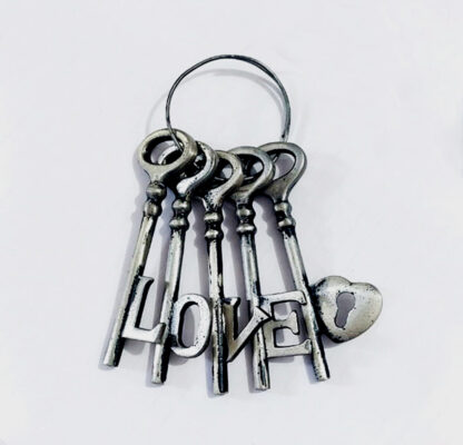 Cast Iron Love Keys Ring 100mm #7698 - Image 3