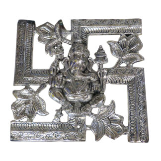 Ceramic Swastik Silver Antique 210mm #9150