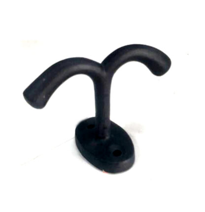 Cast Iron Double Coat Hook 40mm #9218 - Image 2