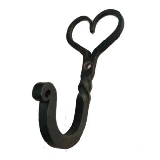 Cast Iron Heart Hook 85mm #9326