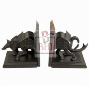 Cast Iron Bookend Wild Cat #6854