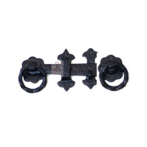 Cast Iron Twist Ring Gate Latch Set 200mm #1010