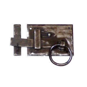 Iron Hand Forged Iron Spring Gate Latch Set 215mm #1012