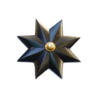 Cast Iron Bell Push Star 130mm #1025