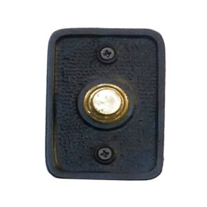 Cast Iron Door Push Button Plain 75mm #1041