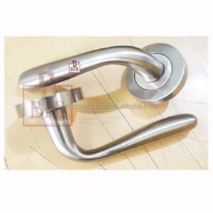 Aluminum Door Handle On Rose 50mmRose x 115mm Handle #1068