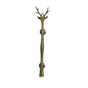 Brass Door Handle Deer Head Style 300mm #1104