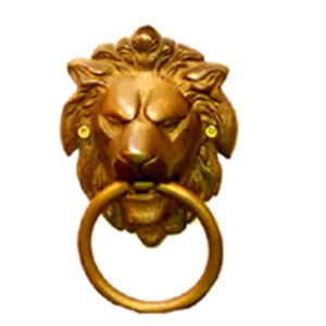 Solid Brass Knocker Lion Head 140mm #1108