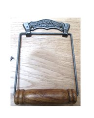 Cast Iron Traditional Vintage Design Wall Mounted Toilet Loo Roll Holder Retro Collections Traditional Toilet Paper Holder - Wall Mounted -Toilet Paper Holder for Bathroom Natural Finish #7776