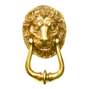 SOLID BRASS DOOR KNOCKER LION HEAD 170mm # 1111