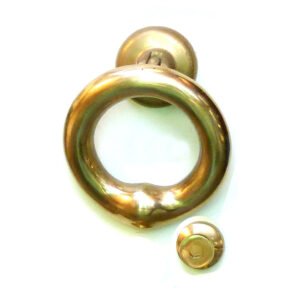 Solid Brass Heavy Ring Door Knocker 200mm #118