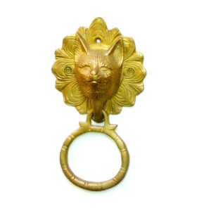 Solid Brass Head Design Door Knocker 180mm #1119