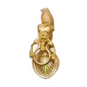 Brass Solid Sparrow Ring Door Knocker  235mm #1122