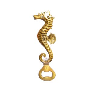 Brass Bottle Opener,Sea horse Design Wine Gifts for Men ,Dad ,Fans, Bottle Openers for Wine Champagne, Birthday Gifts Christmas Gifts for Men Dad Women, Brass Beer Accessory Gifts with Gift Bag	 200mm #1129