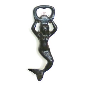 Vintage Mermaid Bottle Opener, Cast Iron Cool Colored Fish Beverage Opener,Coke Cap Opener, Unique Rustic Thanks giving Gift. Wine Gifts for Men ,Dad ,Fans, Bottle Openers for Wine Champagne, Birthday Gifts Christmas Gifts for Men Dad Women etc 175mm #1131