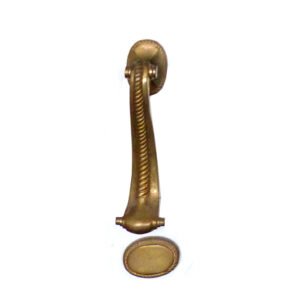 Solid Brass Door Knocker Georgian Sleek Drop Striker 150mm #1147