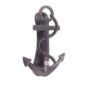 Cast Iron Nautical Door Knocker Ship Anchor Design On Back plate 165mm #1149