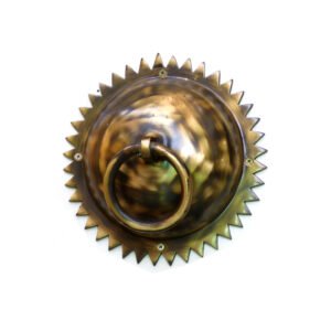 Solid Brass Sun-Shining Dome Style Ring Door Knocker 250mm #1165