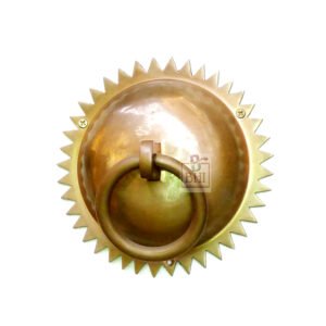 Solid Brass Sun-Shining Dome Style Ring Door Knocker 170mm #1167