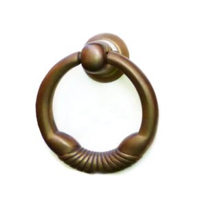 Solid Brass Twisted Ring Door Knocker  125mm #1168